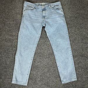 Mavi Jeans James Skinny Mens 37x27.5 Blue Denim Pants Light Wash Casual Mid Rise